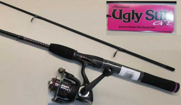 shakespeare ugly stik gx2 ice fishing reel & rod combo